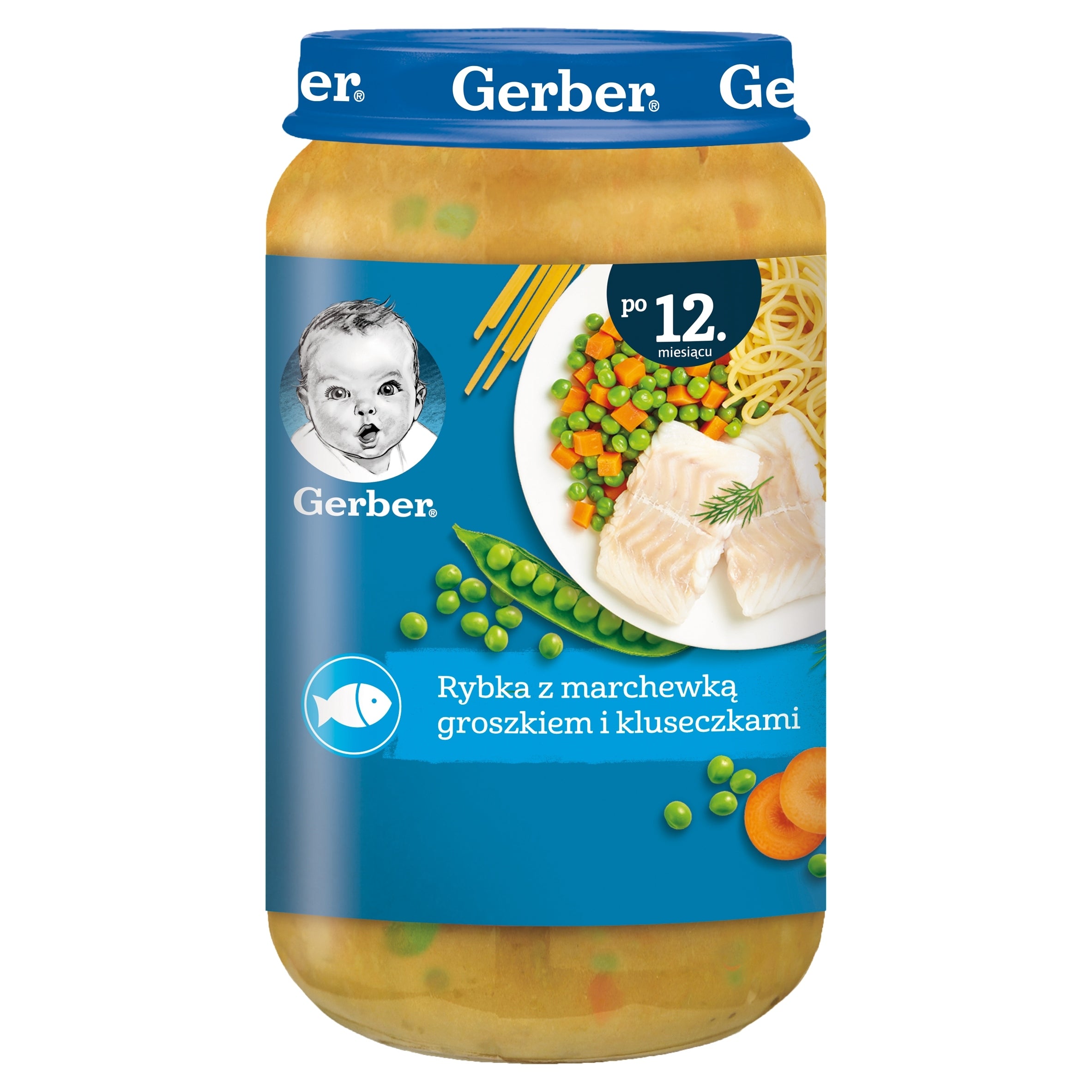 Gerber Lunch Children Fish with Carrot Peas and Noodles 12 m+ 250 g