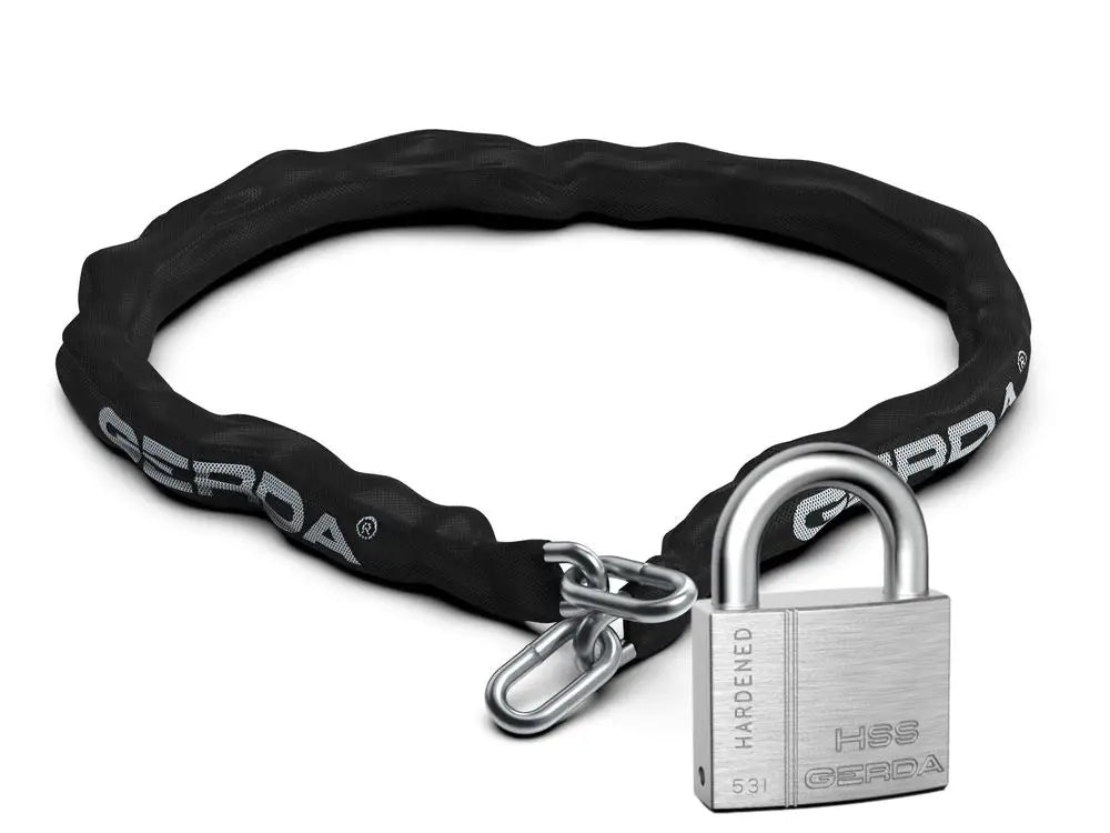 Gerda CHAIN 1200/10 Bicycle Chain for Padlock Cell 10 mm Black 1200 mm Manufacturer code 5902203365243