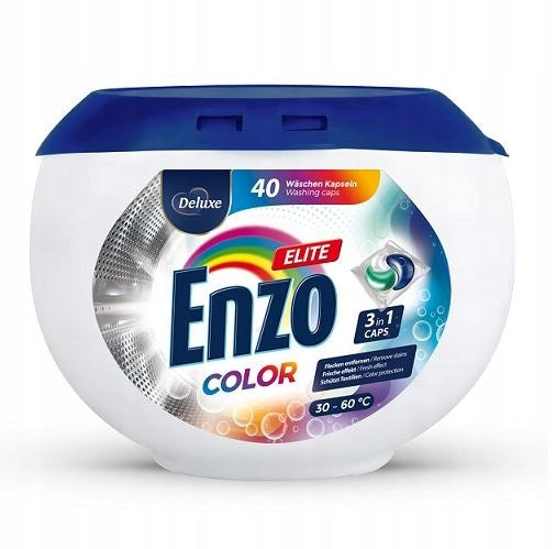German Color Washing Capsules Enzo Deluxe Elite Color 40pcs 3in1