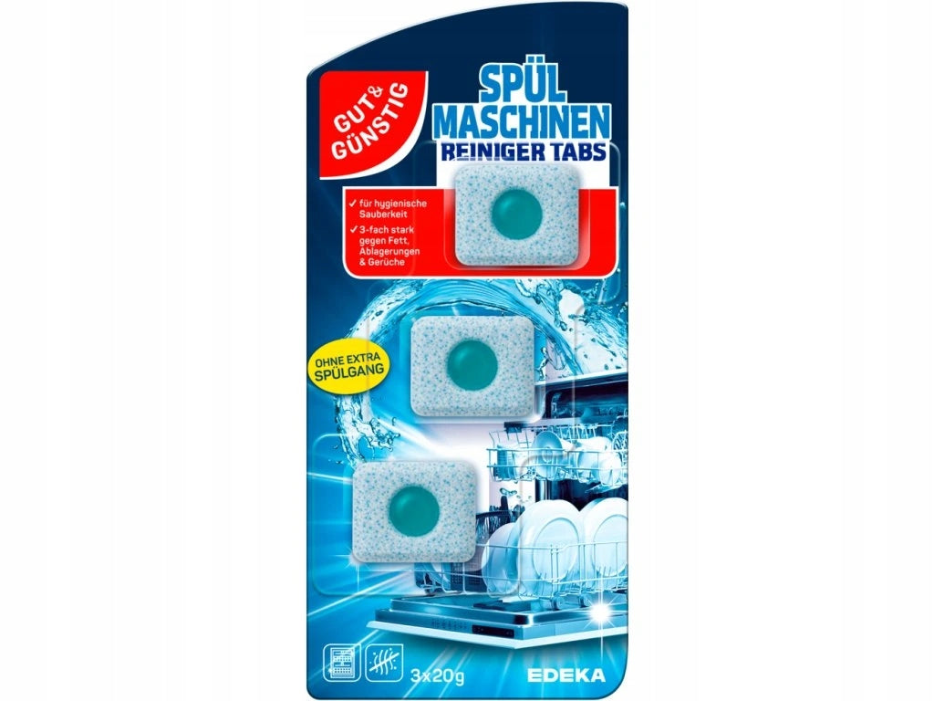 German Dishwasher Cleaning Tablets 3pcs New Formula