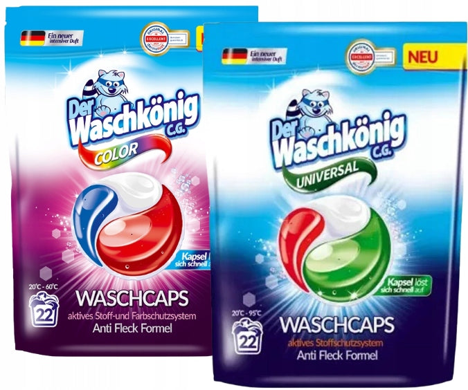 German washing capsules Der Waschkonig SET