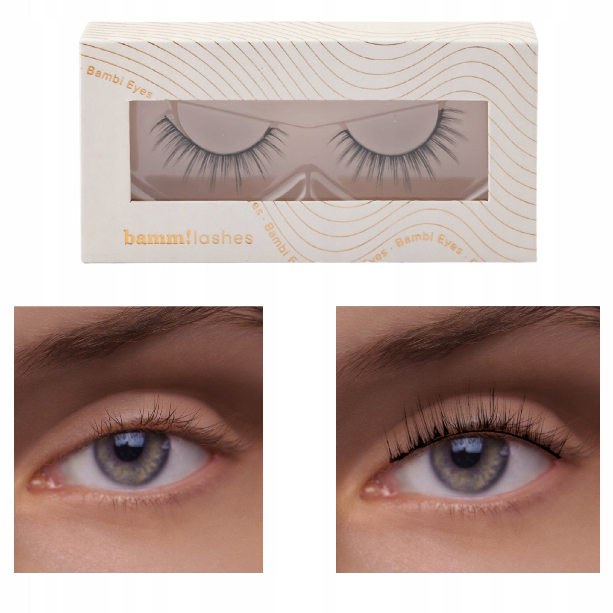 Geklebte Wimpern Bamm!Lashes_False Lashes Bambi Eyes 
