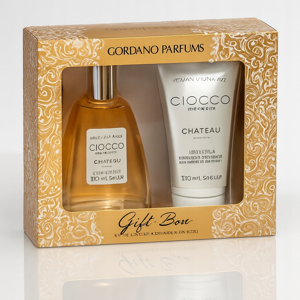 Gift Box Set Gordano Parfums Ciocco Madame Château EDT 100ml + lotion