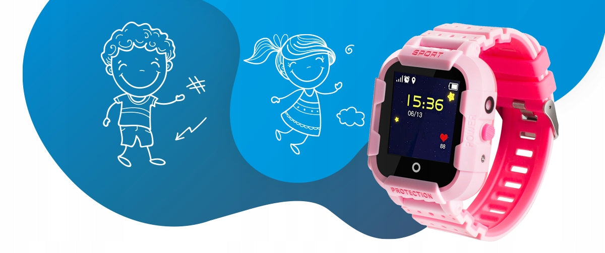 Gift For Child Smartwatch GPS: CALMEAN SPORT Color pink