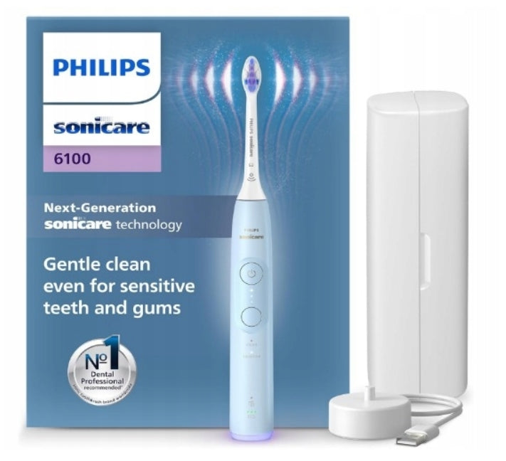 Gift Sonic toothbrush PHILIPS Sonicare 6100 HX7406/02 + CASE