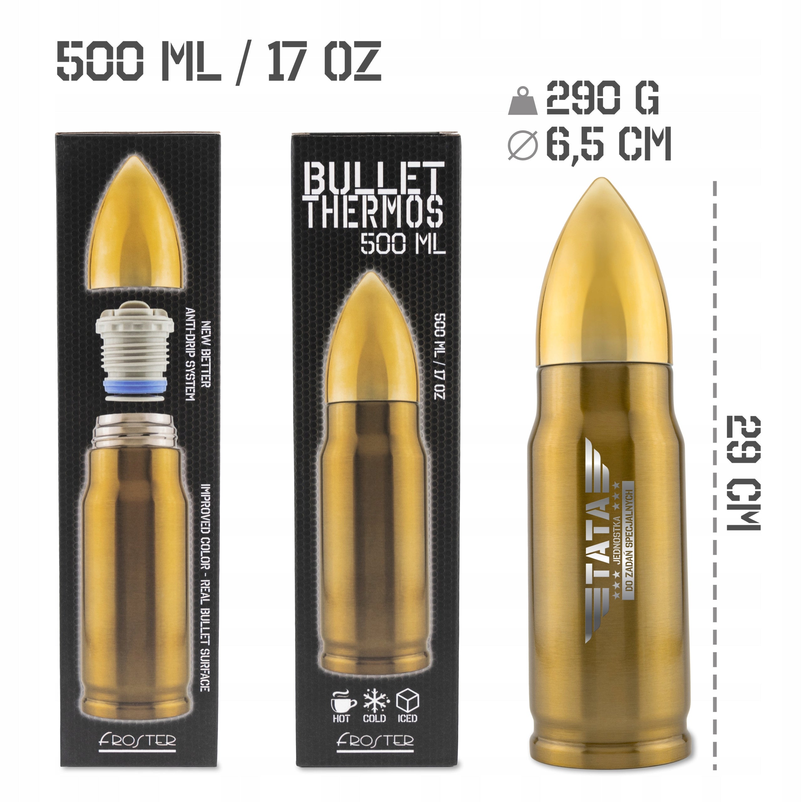 Gift for Dad, Father's Day Gift Dad, THERMOS BULLET 500 ml military Manufacturer code 5906361450513