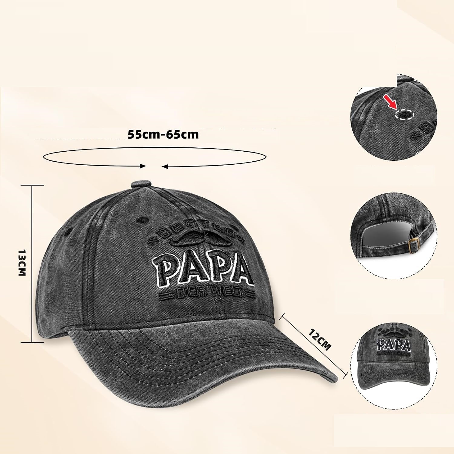 Gift for Dad Father's Day Papa Birthday Set Cap Opener Keychain DE Brand no brand
