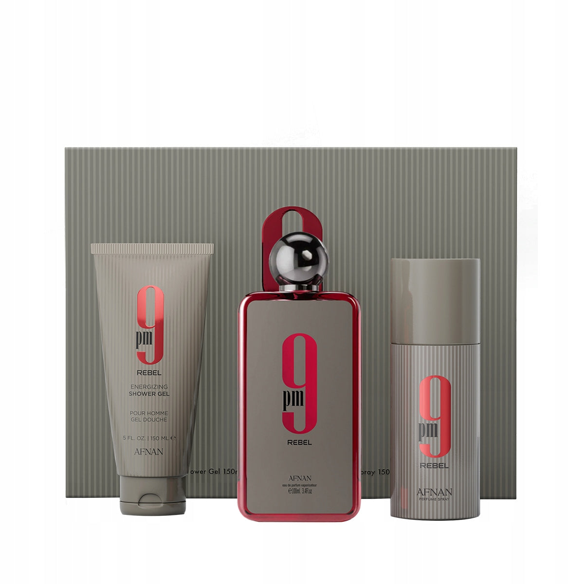 Gift set 9pm EDP 100 ml, shower gel 200 ml, deodorant spray