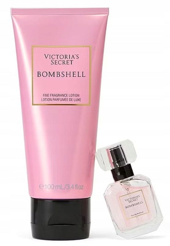 Gift set Victoria's Secret Bombshell mini edp 7,5ml, lotion 100ml Packaging status original