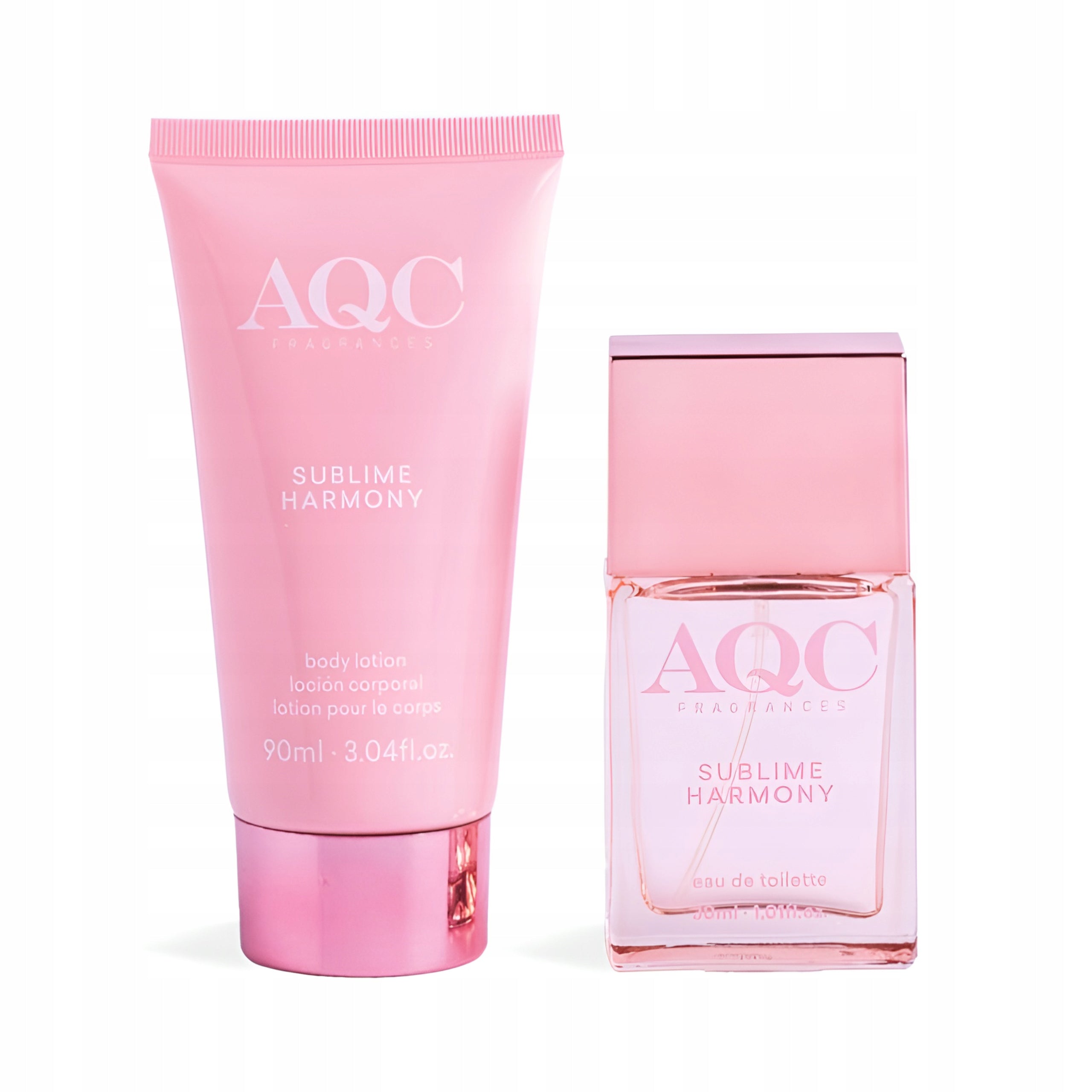 Gift set of cosmetics for women lotion and eau de toilette AQC 2 el. Packaging status original