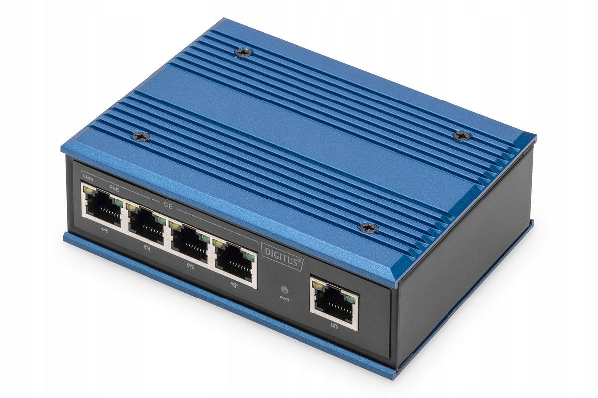 Gigabit PoE Network Switch 4 Ports 1 Uplink RJ45 Unmanaged