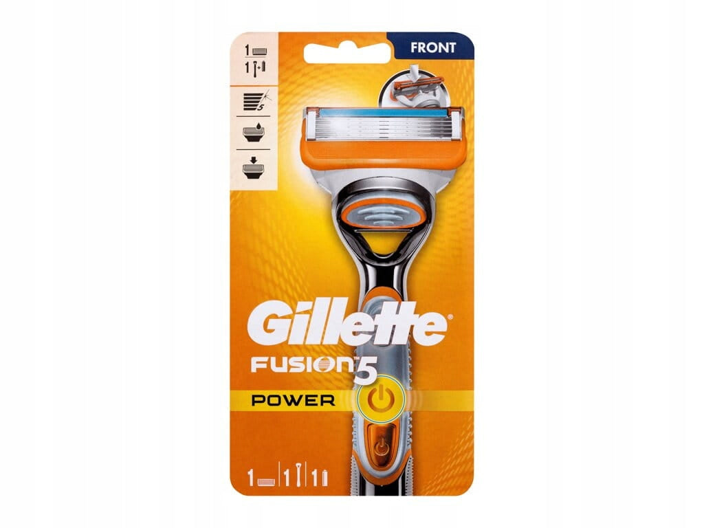 Vibrationsrasierer für Männer Gillette Fusion 5 Power, Rot 
