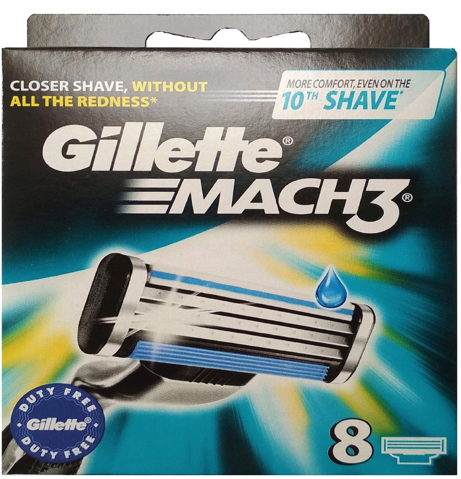 Gillette Mach3 Refills for razors 8pcs Original Manufacturer code OSTRZA 8szt DO GOLARKI GILLETTE MACH3