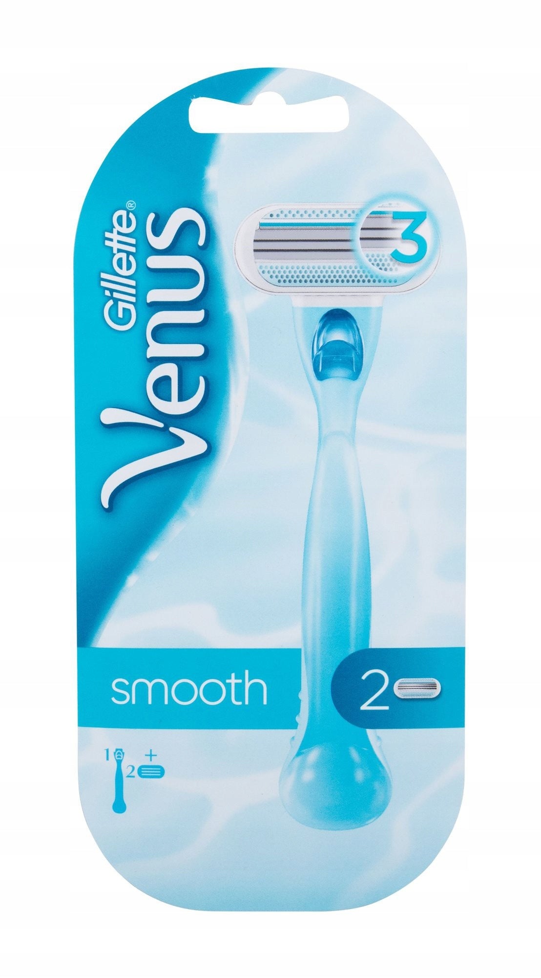 Rasierer Gillette Venus Close &amp; Clean + 2 Scherköpfe 