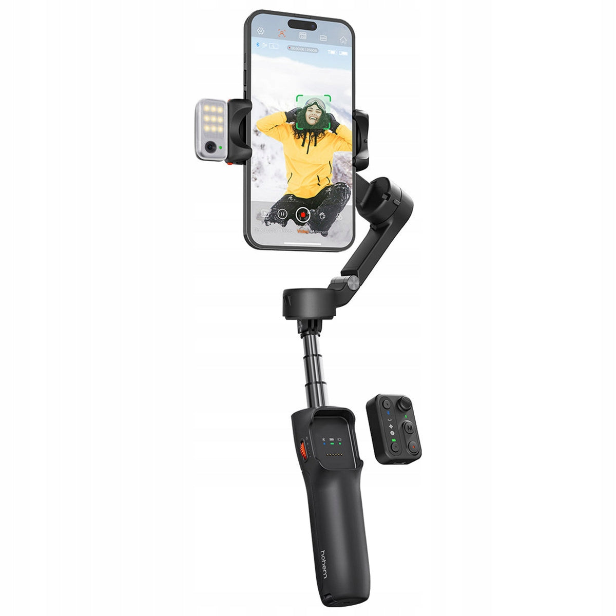Gimbal 3-axis, boom for phone Hohem iSteady V3 Black with LED lamp Manufacturer code iSteady V3