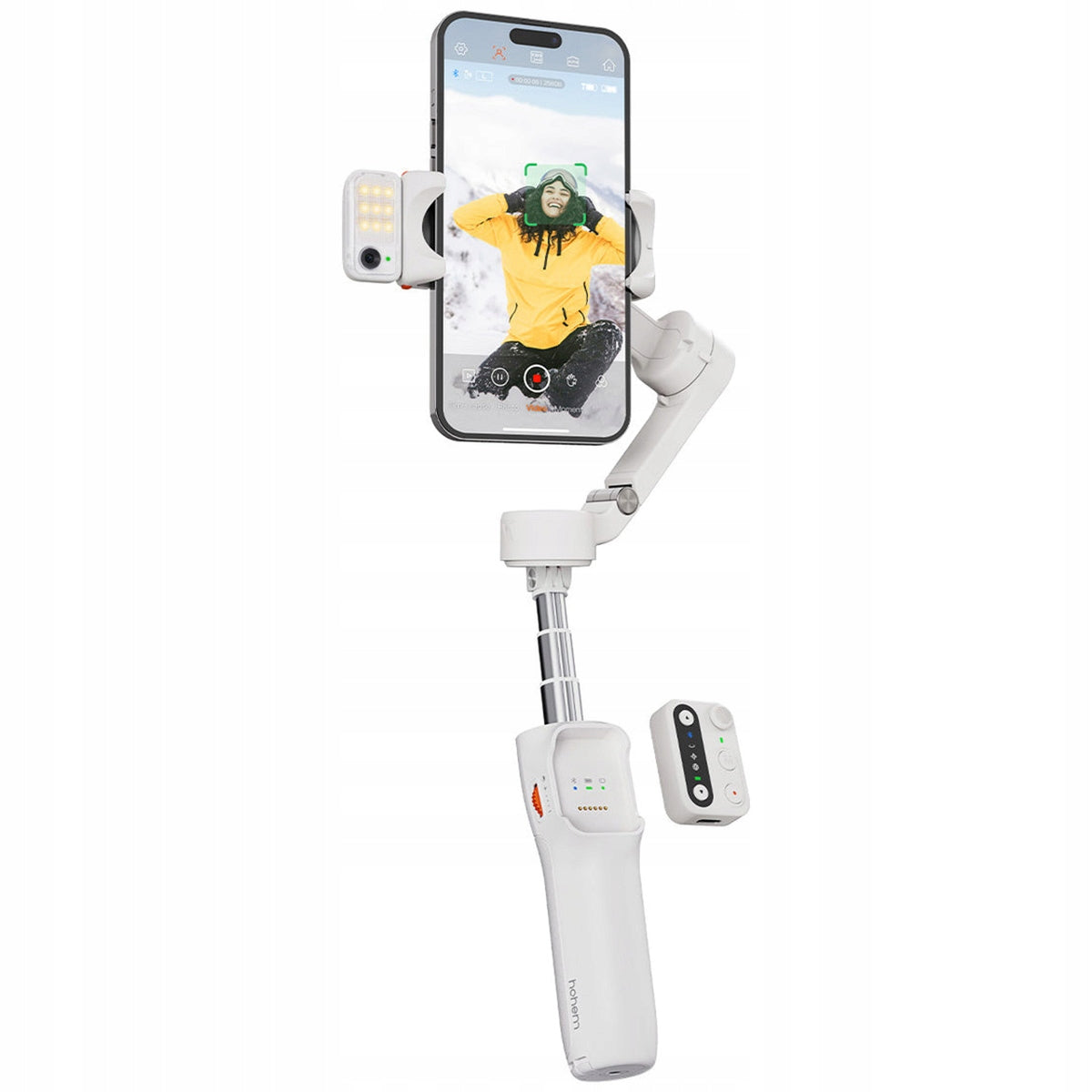 Gimbal 3-axis, boom for phone Hohem iSteady V3 White with LED lamp Packaging status original