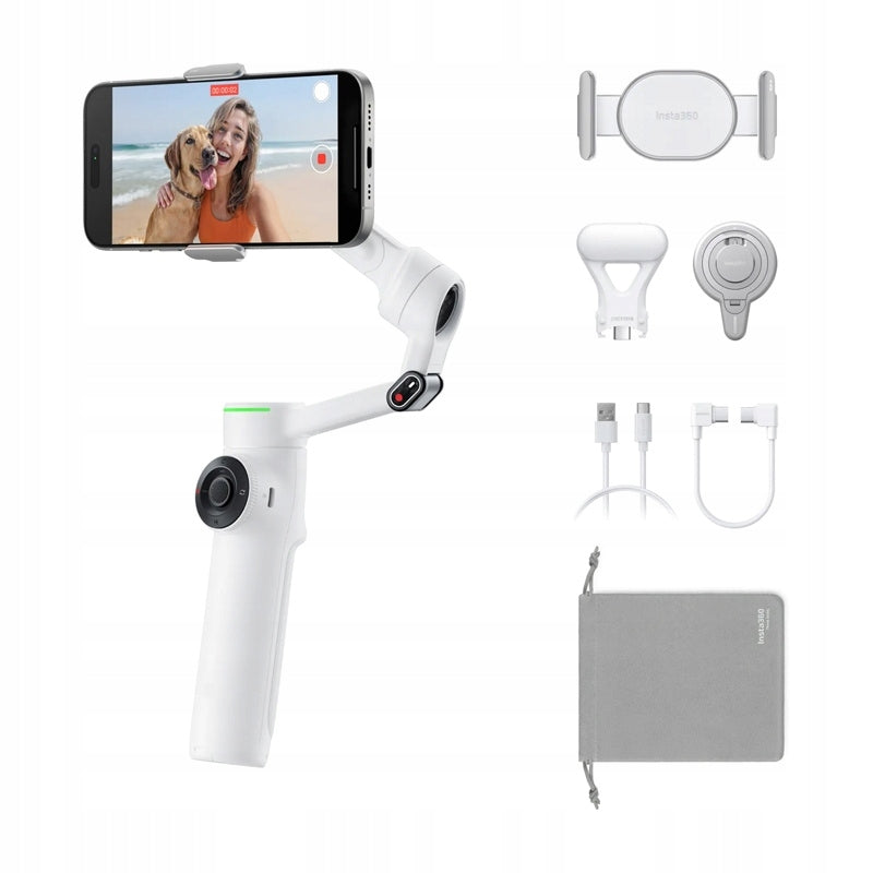 Gimbal Handheld Stabilizer Insta360 Flow 2 Pro Creator Set White