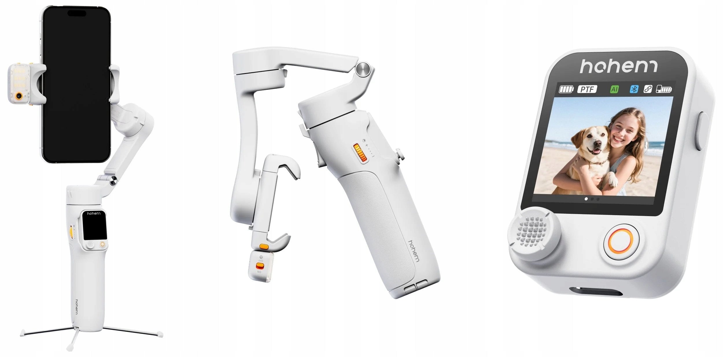 Gimbal Hohem iSteady V3 Ultra Electronic Handheld Stabilizer For Phone Manufacturer code HPG -V3U WHITE