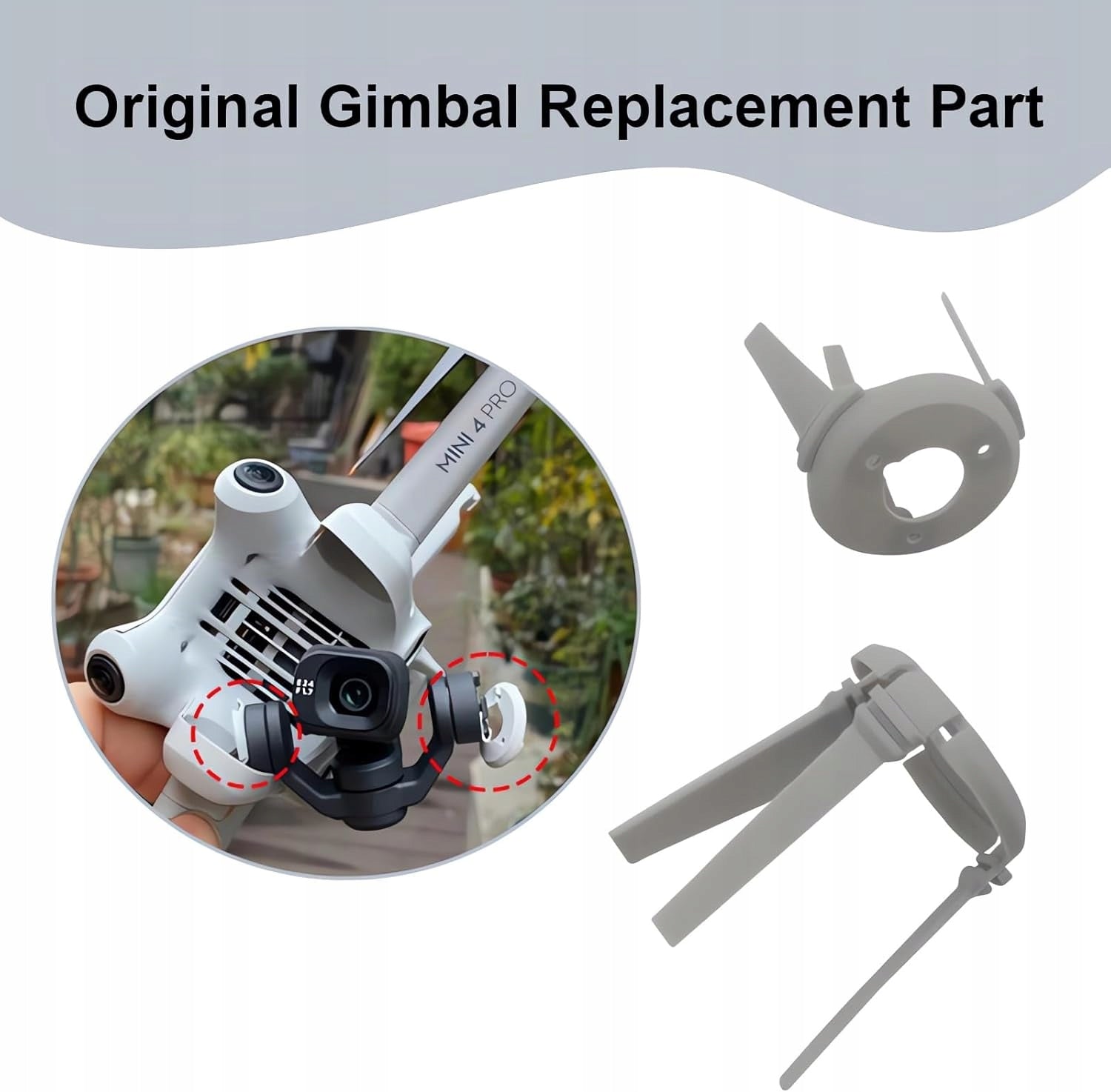 Gimbal Shock Absorption Replacement for DJI Mini 4 Pro / 3 / 3 Pro Drones Brand no brand