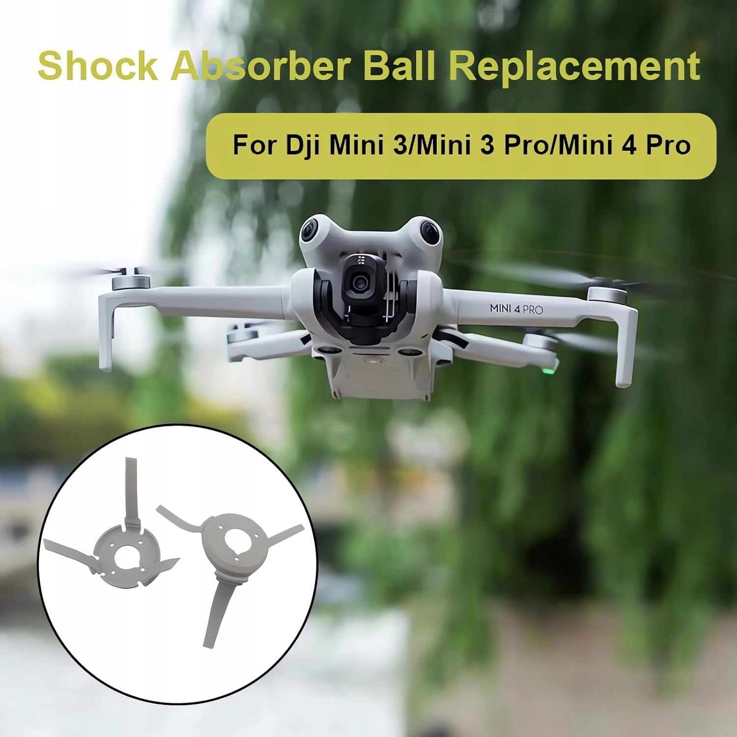 Gimbal Shock Absorption Replacement for DJI Mini 4 Pro / 3 / 3 Pro Drones Model DJI Mini 4 Pro / 3 / 3 Pro