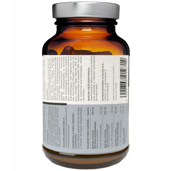 Ginseng Mix American Korean Siberian Vitama Nature 90 kaps. Packaging status original
