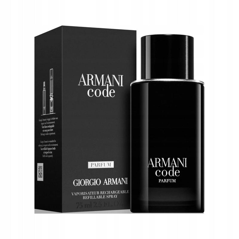 Giorgio Armani Code Homme Parfum Men's Eau de Parfum 75 ml Refillable Packaging status original