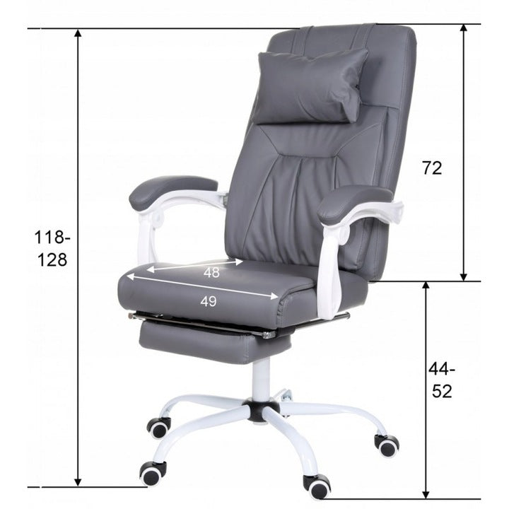 Giosedio Grey Swivel Chair with Footrest EAN (GTIN) 5902751542622