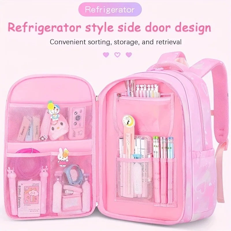 Girls' 3-Piece School Backpack Set Sweet Cute Brand no brand