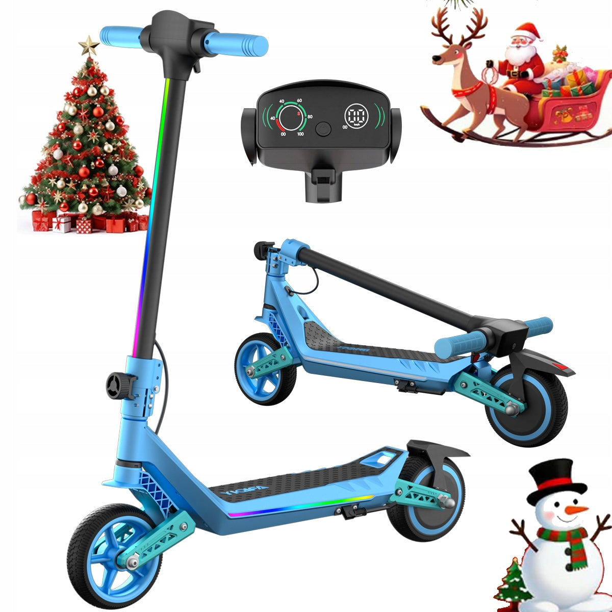 Girls Electric Scooter for Kids YIQIFA U8 130W 16km/h Folding