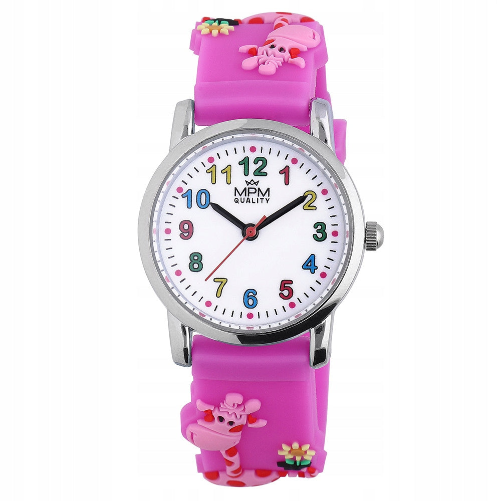 Girls' watch MPM Kids Popular M multicolor dial silicone strap