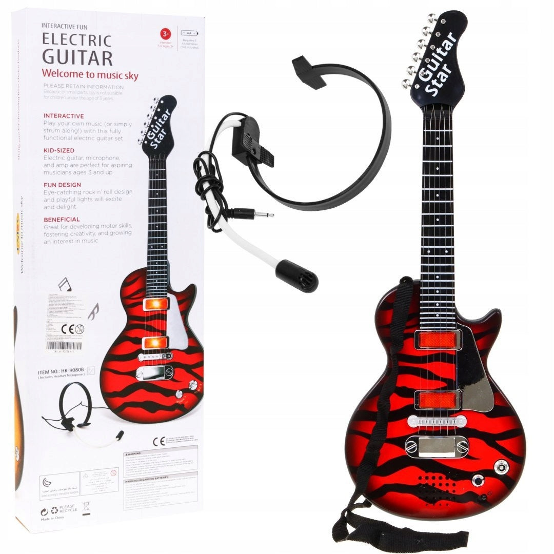 Vaikiška elektrinė gitara Rock Red