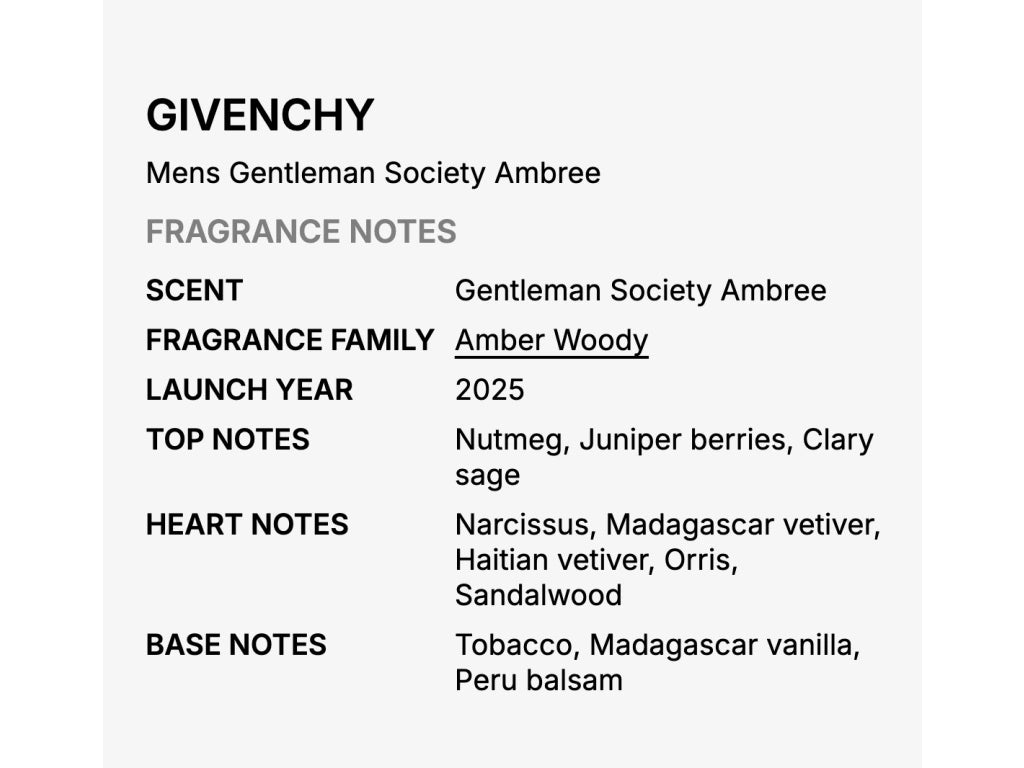 Givenchy Gentleman Society Ambrée parfémovaná voda pro muže 60 ml Brand Givenchy