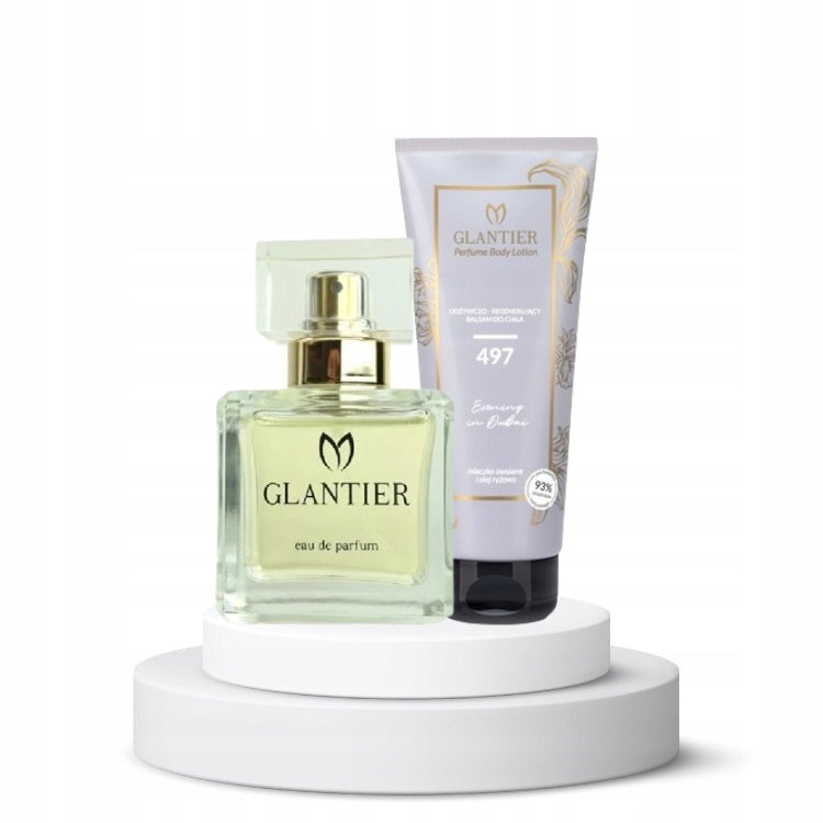 Glantier 497 Women's Perfume Set 50 + Balsam 200