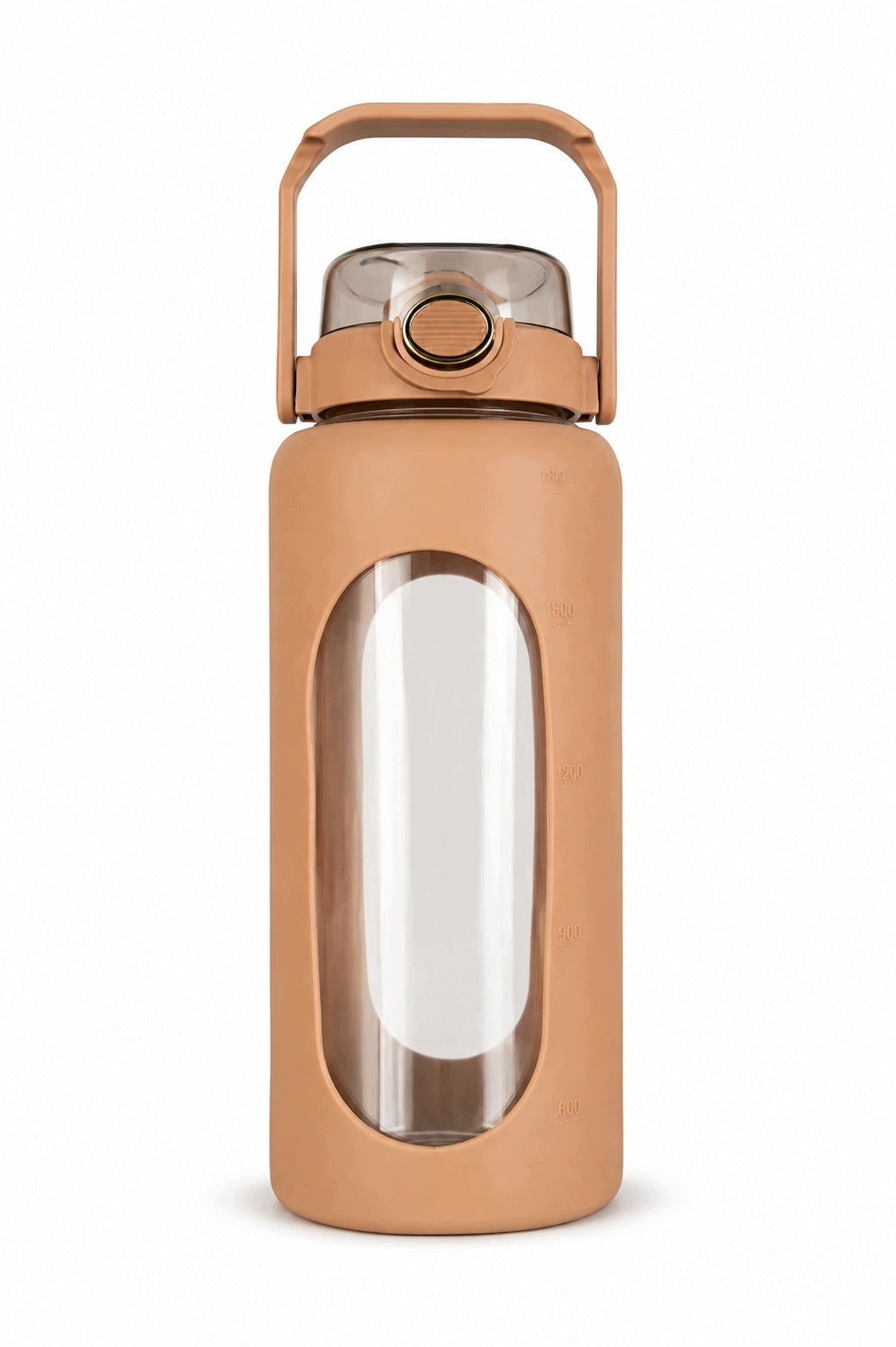 Glass Bottle 1,8L Coffee Bottle With Straw Holder Phone BPA Free