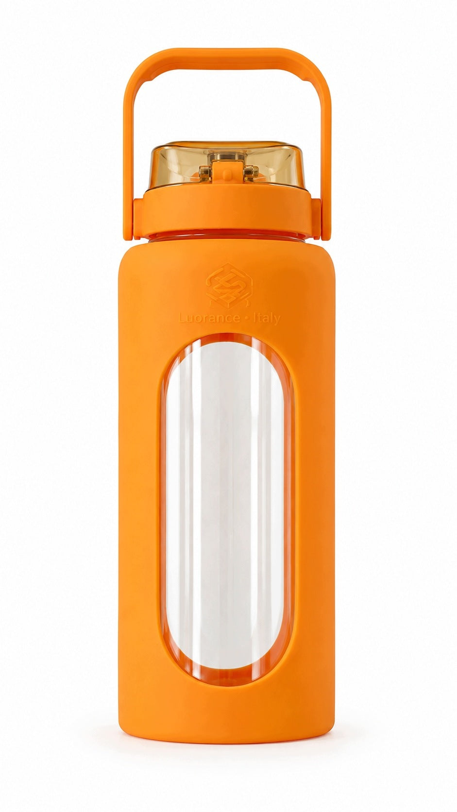 Glass Bottle Water Bottle 1,8L Workout Gym Fitness Phone Holder