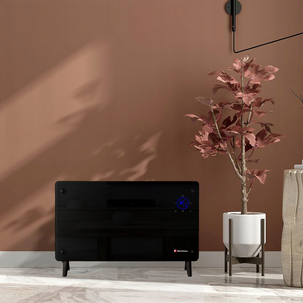 Glass Convector Electric Heater 2000W WiFi Thermostat TURBO Remote Control Packaging status original