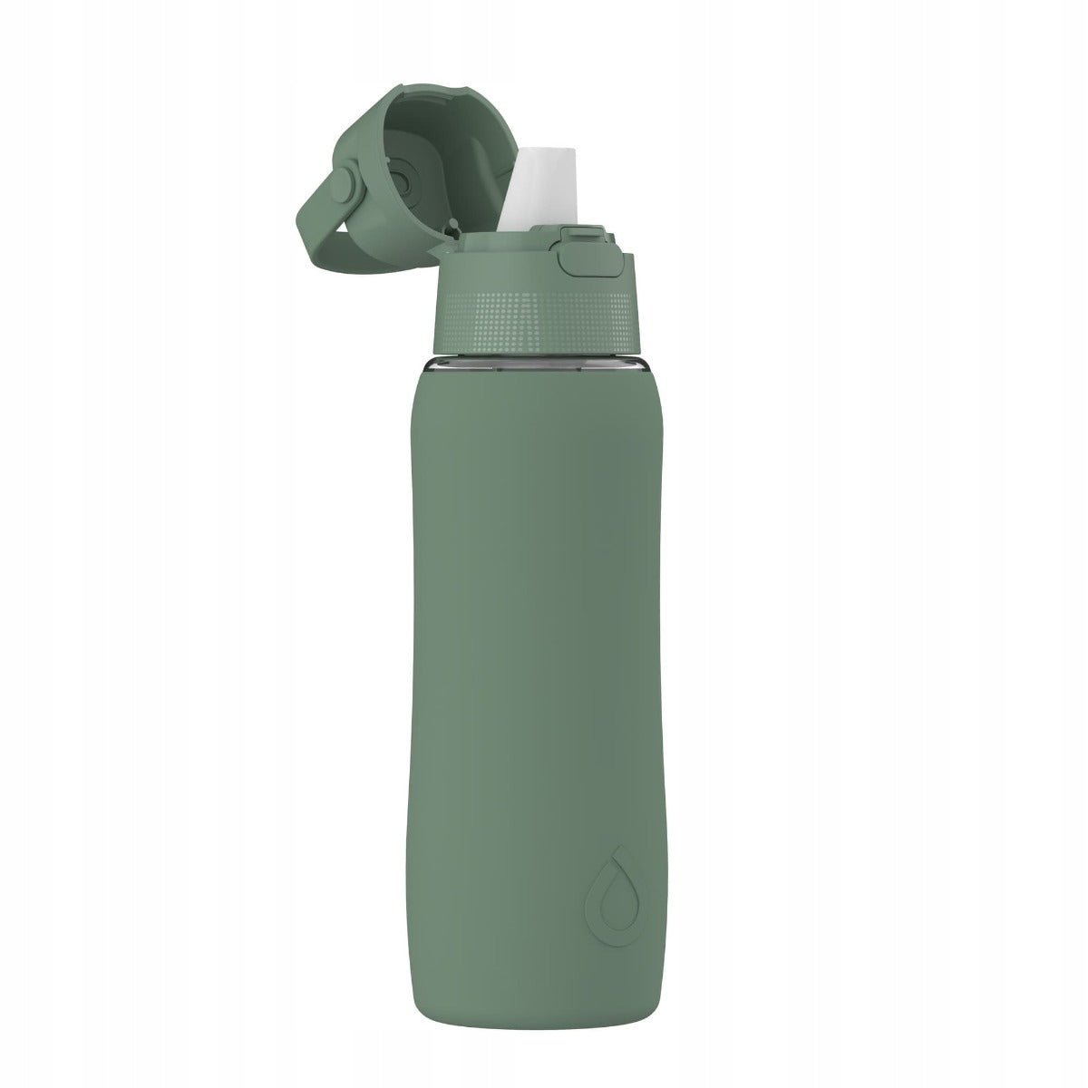 Glass Filter Bottle Dafi GLASS SiliconeFit 0,6 Sage with Filter Manufacturer code D.BUT.FIL.SOLID.GLA.SIL.0.6.SZAL.P