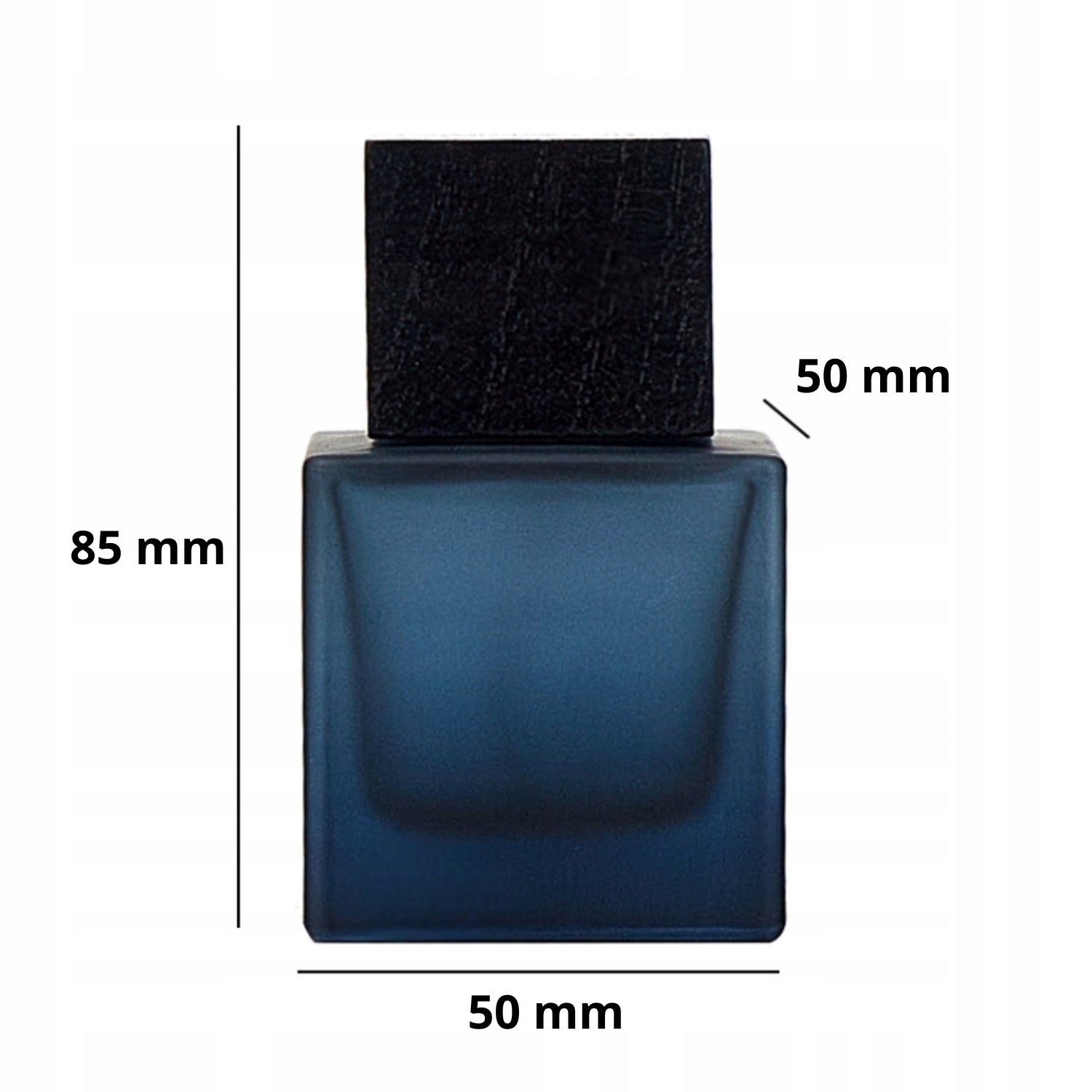 Glass Flacon For Perfume Bottle Thread For Clamp Vera Navy Blue 50ml Packaging status original