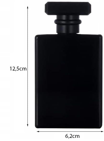 Glass Flacon For Perfume Bottle Thread Screwed Andres Black Mat 100ml EAN (GTIN) 5904119394195