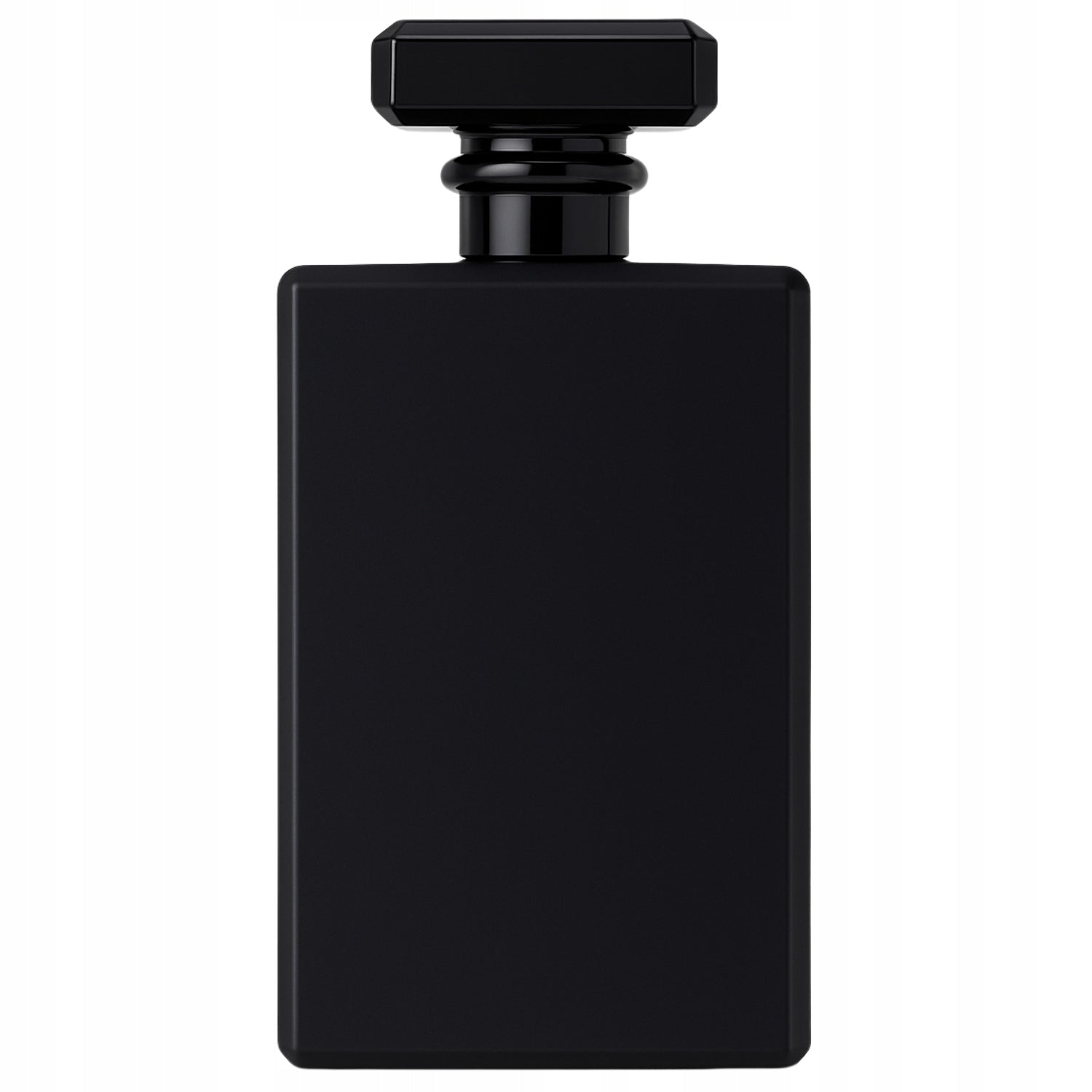 Glass Flacon For Perfume Bottle Thread Screwed Andres Black Mat 100ml