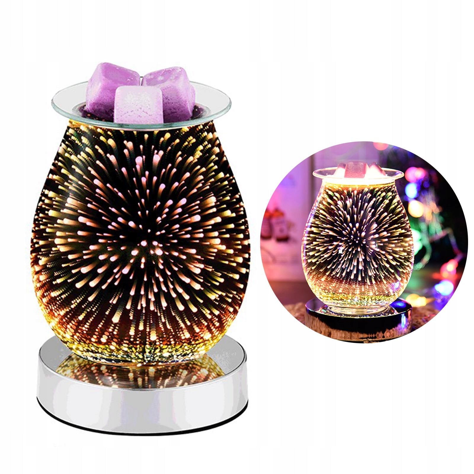 Glass Fragrance Diffuser Lamp, Wax Burner, Oil Diffusers Brand no brand