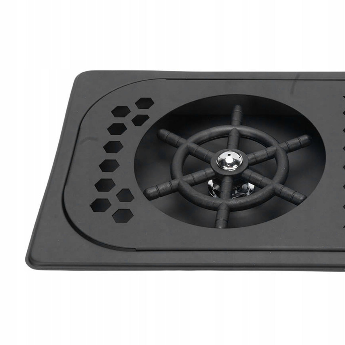 Glass Scrubber, Stainless Steel Cup Pad with Drain Tray