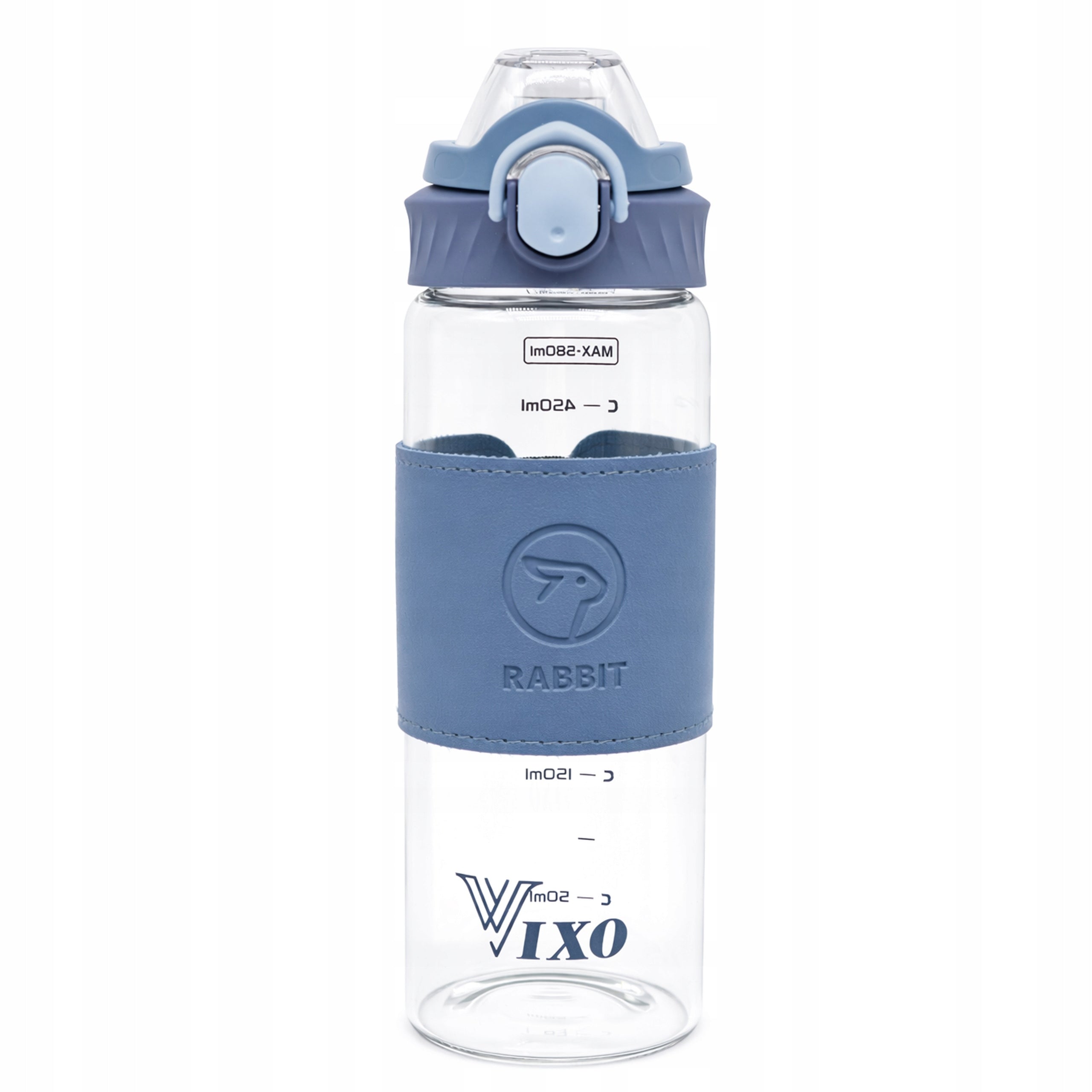 Glass bottle 580ml VIXO eco water bottle with glass strainer holder scoop Brand VIXO