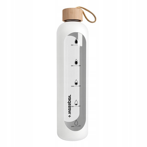 Glass bottle Wessper WES260-WH 1L removable white silicone cover Brand Wessper