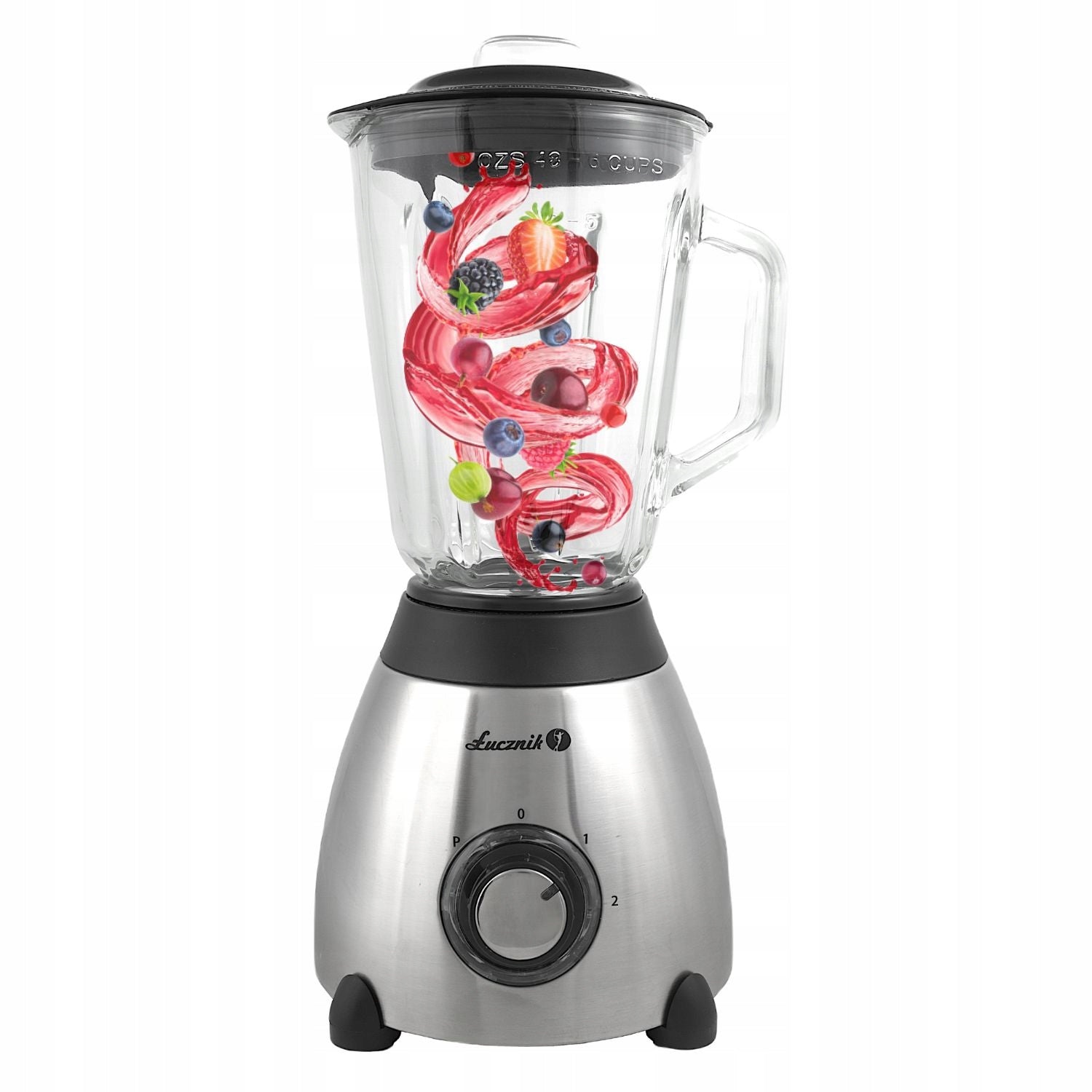 Glass cup blender 550W 1,5l crushes ice BL566 glass kitchen scale Brand Łucznik