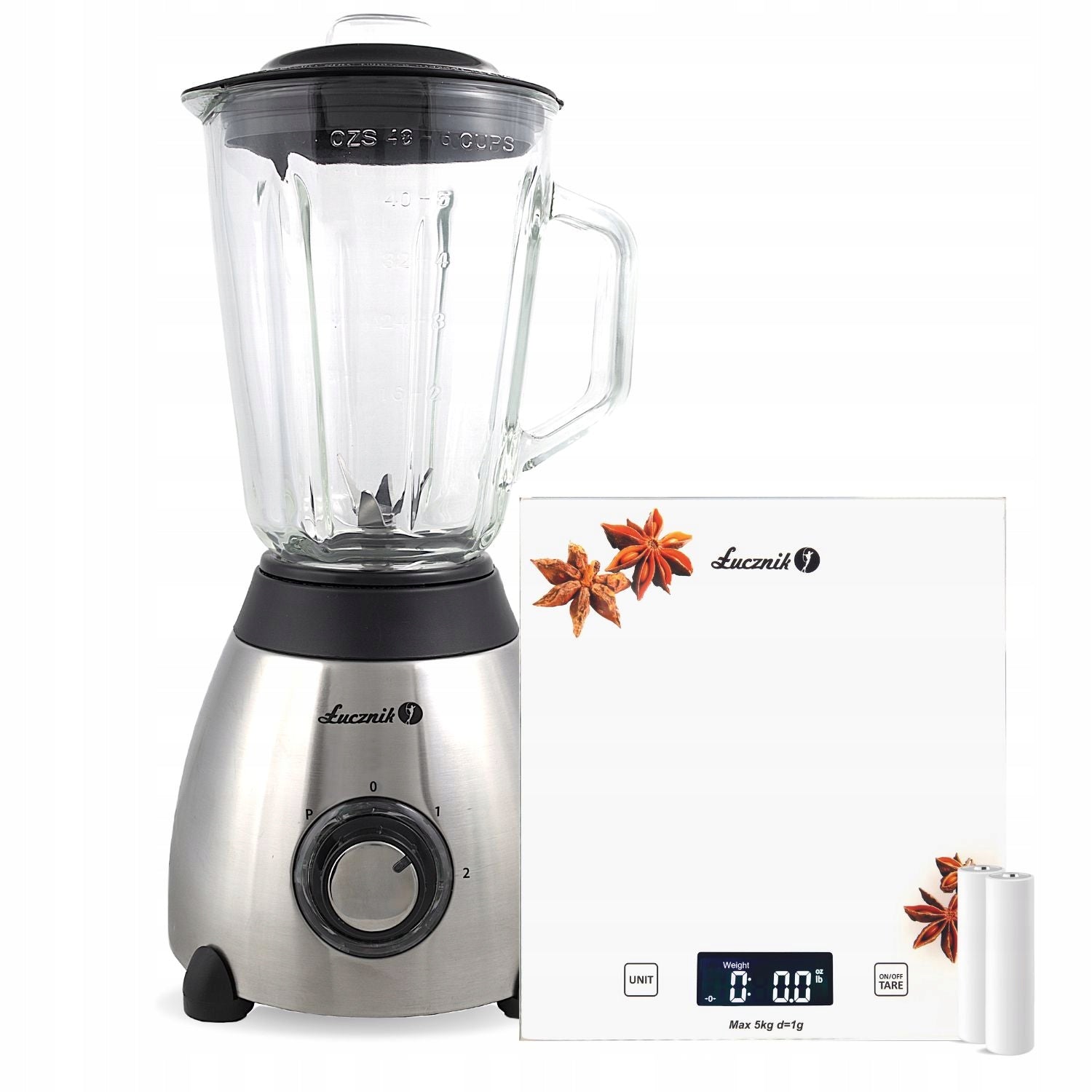 Glass cup blender 550W 1,5l crushes ice BL566 glass kitchen scale
