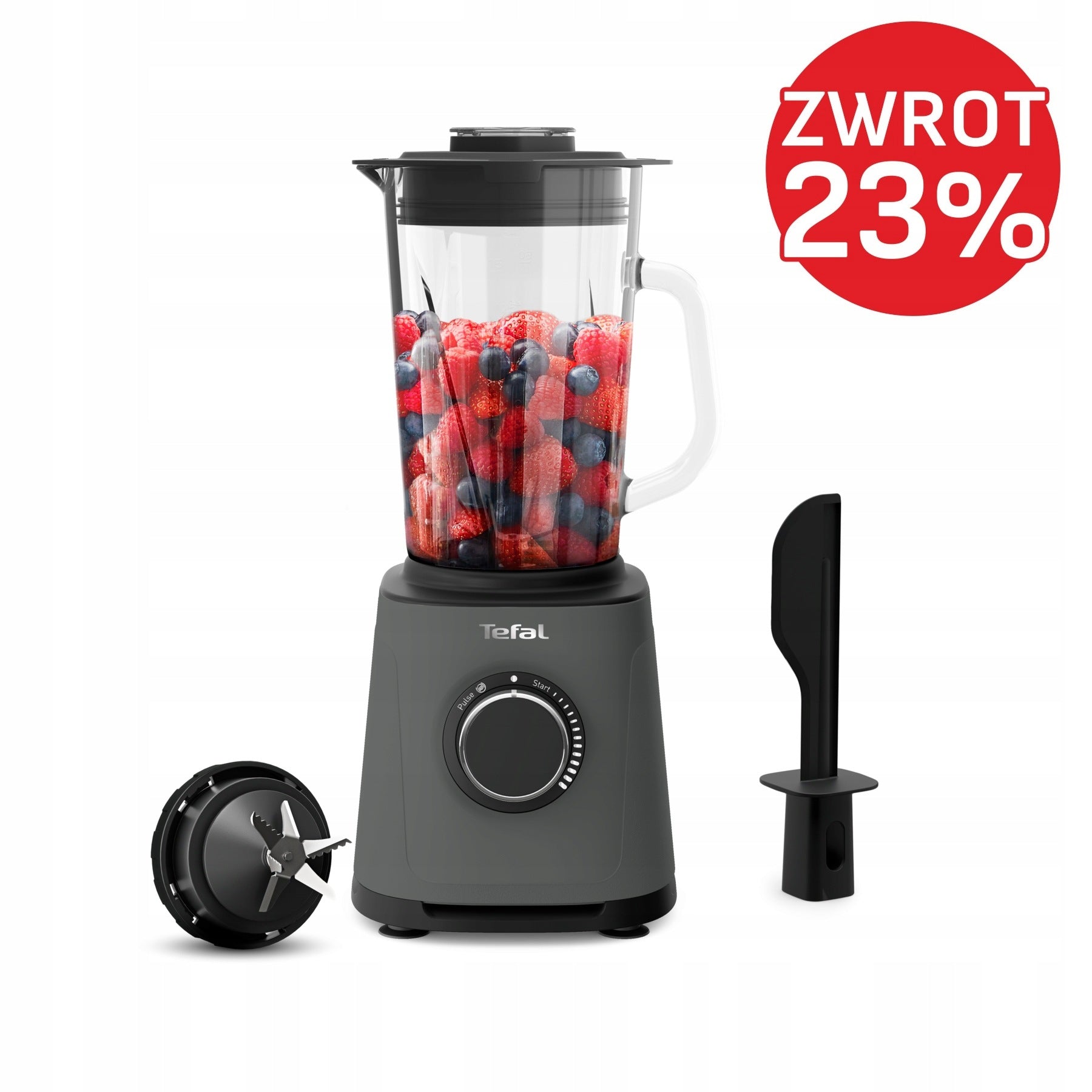Glass cup blender TEFAL PerfectMix BL771BF 1200W 2l ice crushing