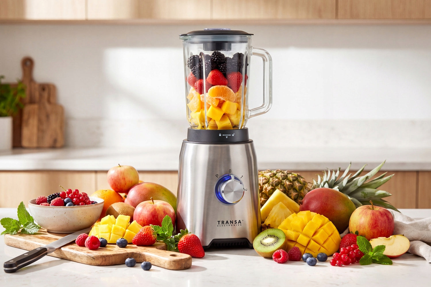 Glass cup blender for SMOOTHIE COCKTAILS CRUSHES ICE 1,5L 1600W Packaging status original