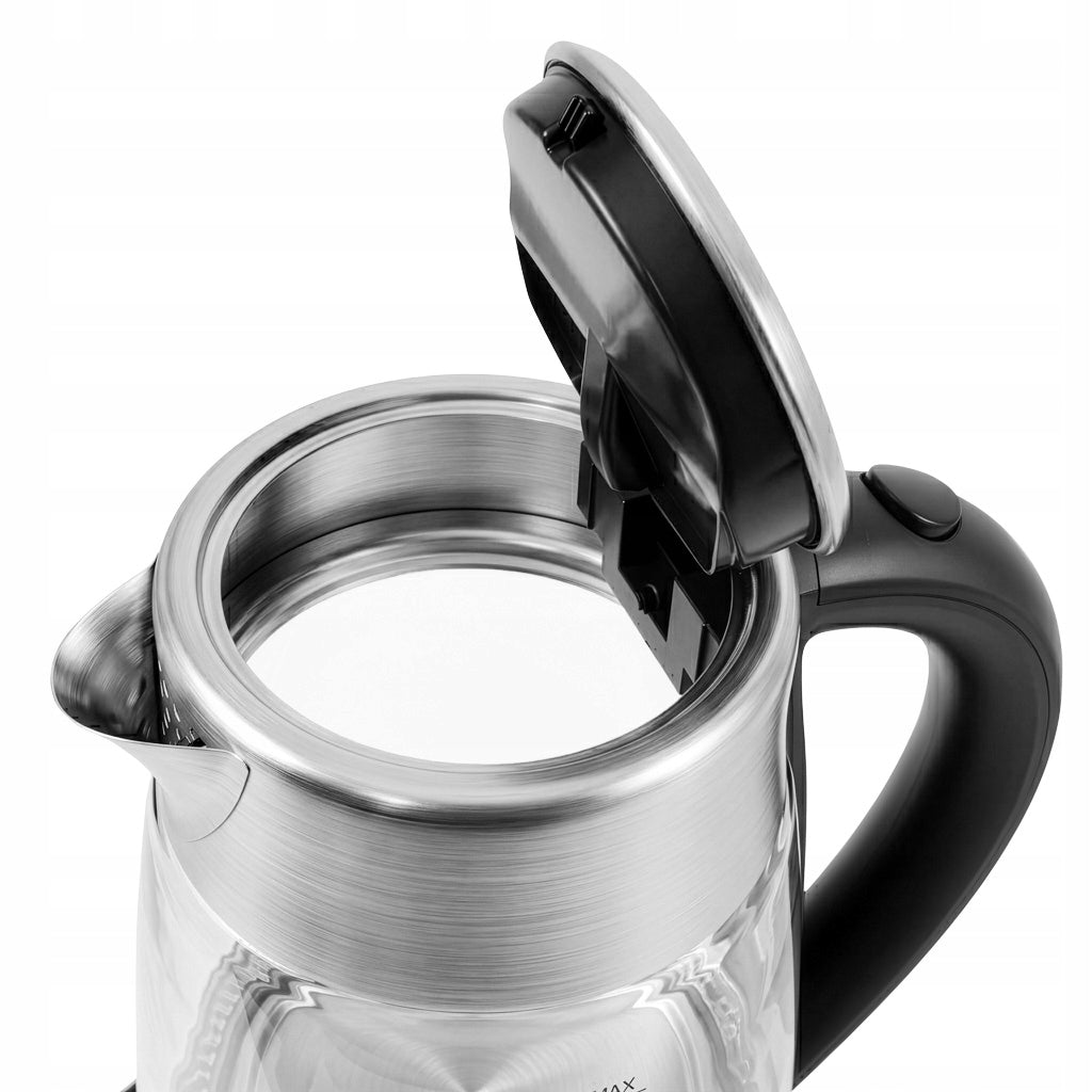 Glass electric kettle BERGMANN 1,7L 2200W control panel Black Capacity 1.7 l