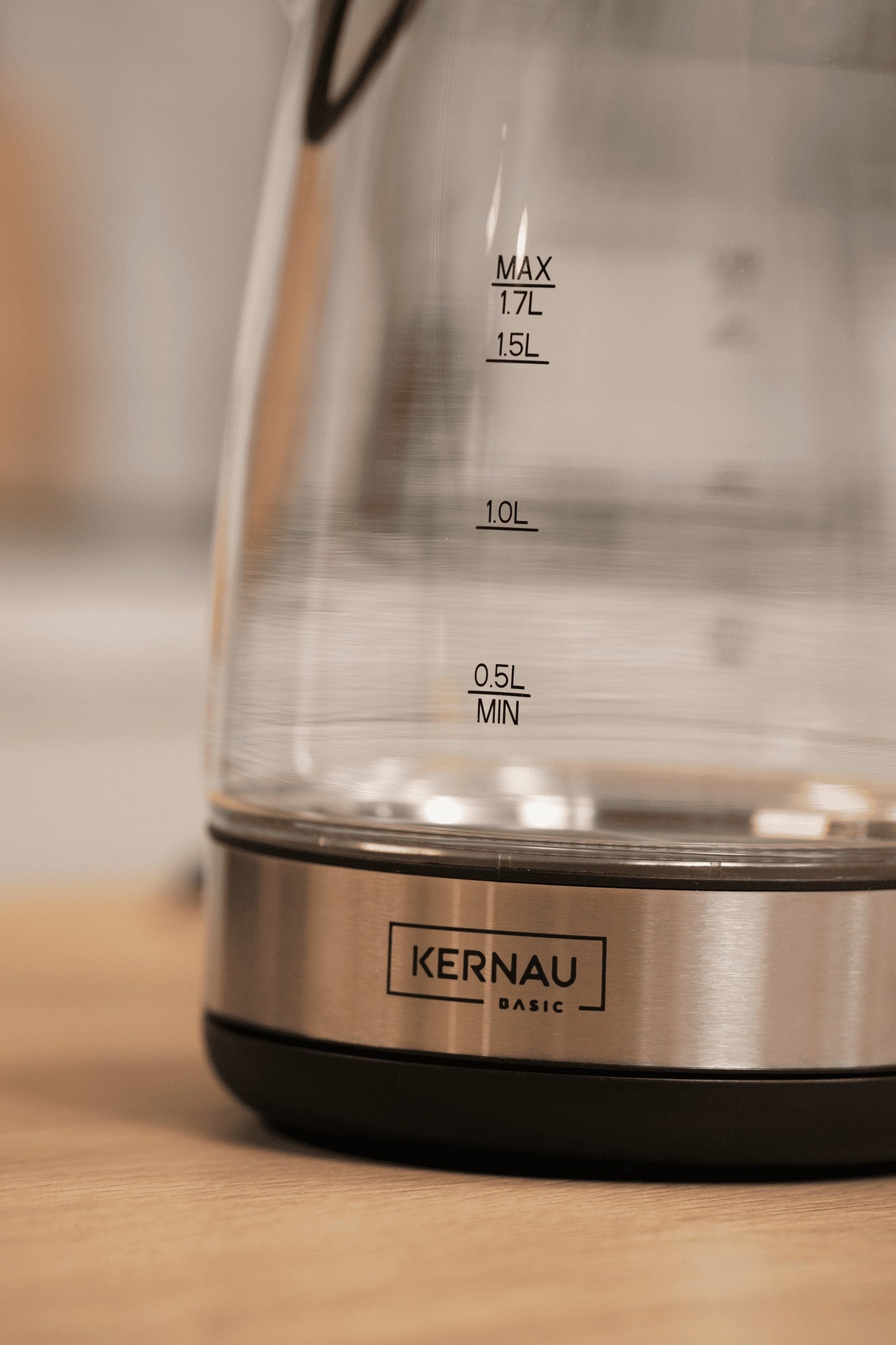 Glass electric kettle Kernau POWERFUL 2200W 1,7L Temperature control Capacity 1.7 l